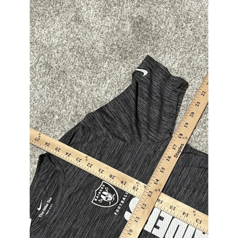NEW NIKE NFL Las Vegas Raiders Football T Shirt Youth Large‎ 14-16  Dri Fit NWT